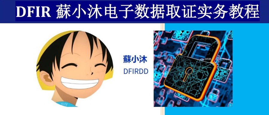 【电子取证入门电子书】DFIR蘇小沐电子数据取证实务教程v20250110 的封面